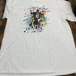 Messi T Shirt Mens L White Short Sleeve Graphic Print #10